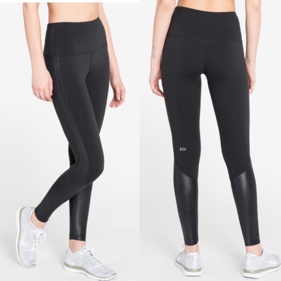 SPLITS59 Davis Compression Leggings Size Medium M Black - Picture 1 of 8